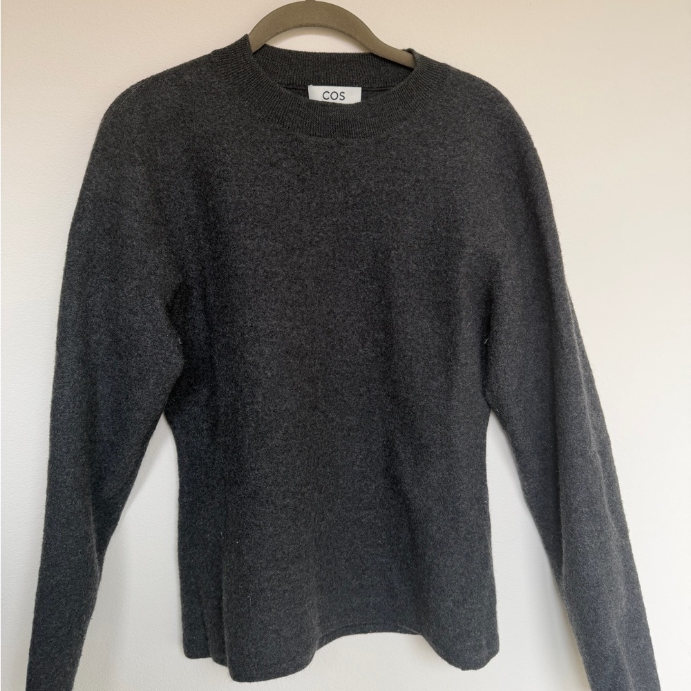 COS Charcoal Crewneck Sweater